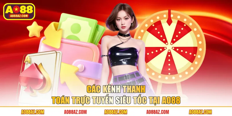 Các kênh thanh toán trực tuyến siêu tốc tại AO88