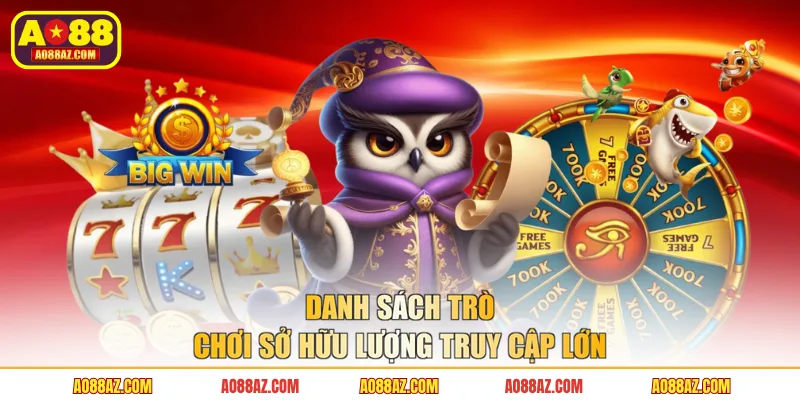 Danh sách trò chơi sở hữu lượng truy cập lớn