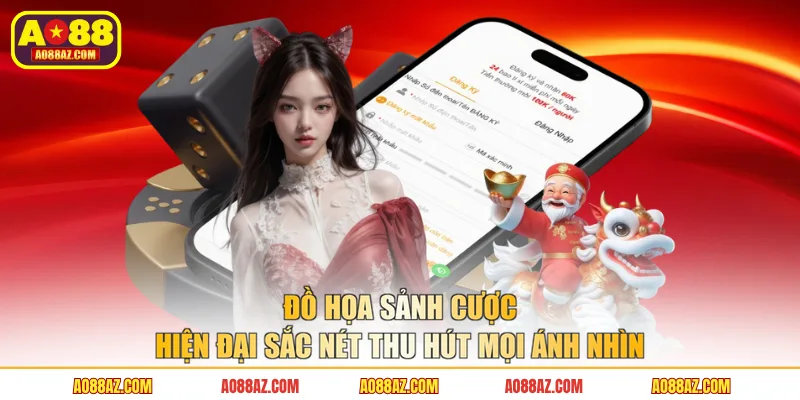 Đồ họa sảnh cược hiện đại sắc nét thu hút mọi ánh nhìn